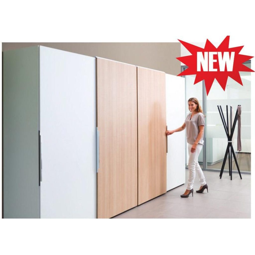 Bộ phụ kiện cửa trượt TOPLINE L trùm ngoài cho 4 cánh dày đến 19mm