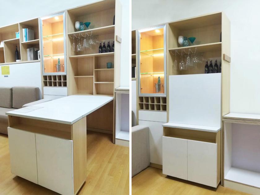 Phụ kiện xếp gọn - bàn xếp vào tủ