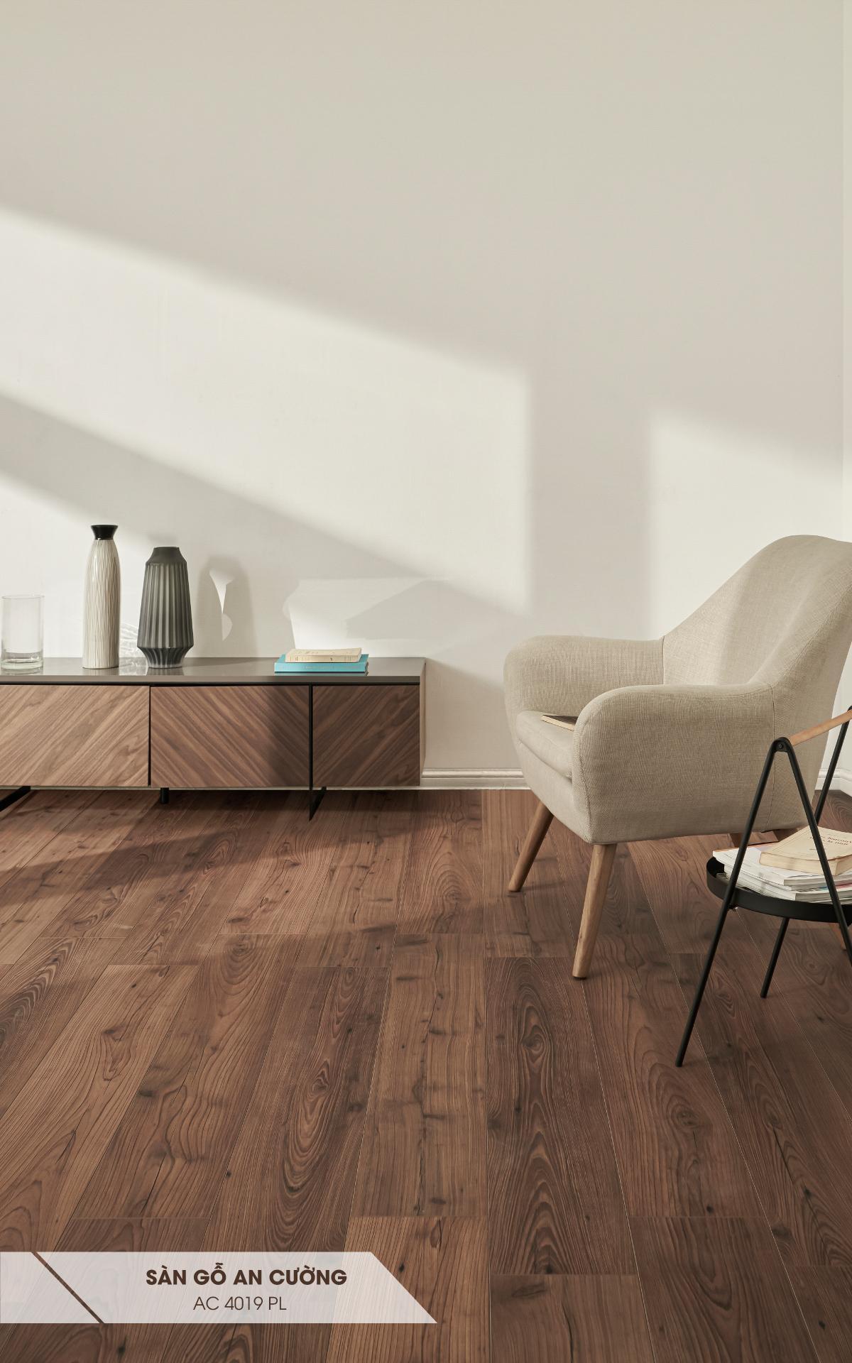 SÀN GỖ AN CƯỜNG MÃ 4019 PL